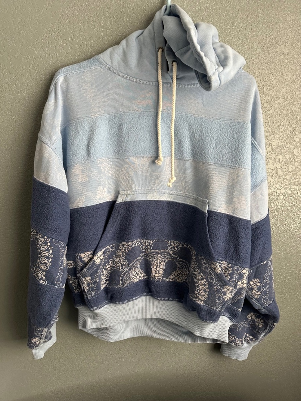 NWT Free People Final Call Bandana Hoodie Sweatshirt XS